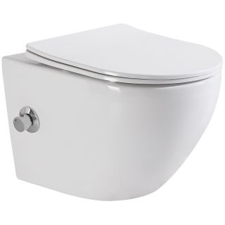 Унитаз подвесной BelBagno Uno BB3105CHR-BS/SC с сиденьем Микролифт